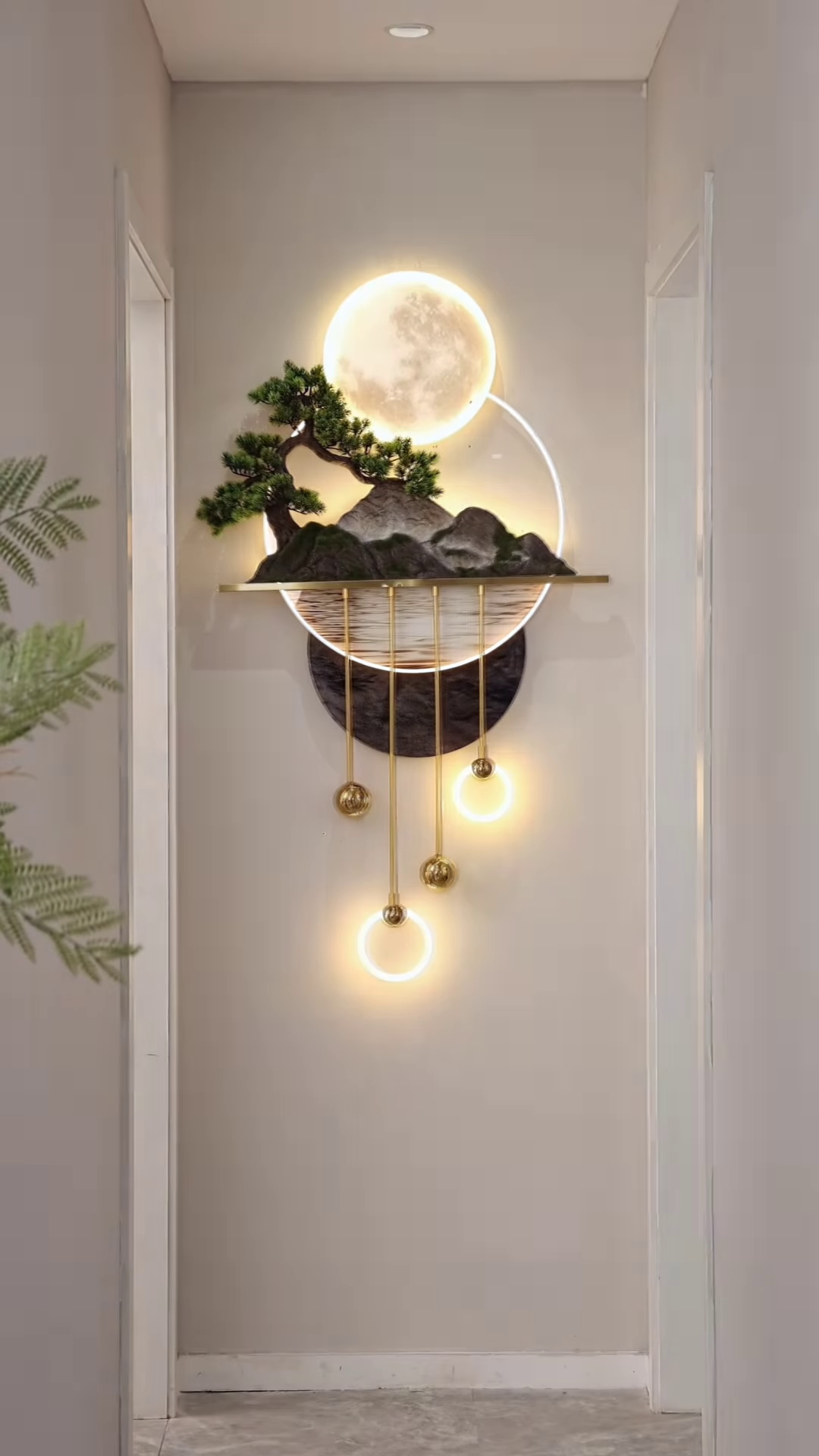 LED Moonlight Wall Art – A Fusion of Nature & Elegance