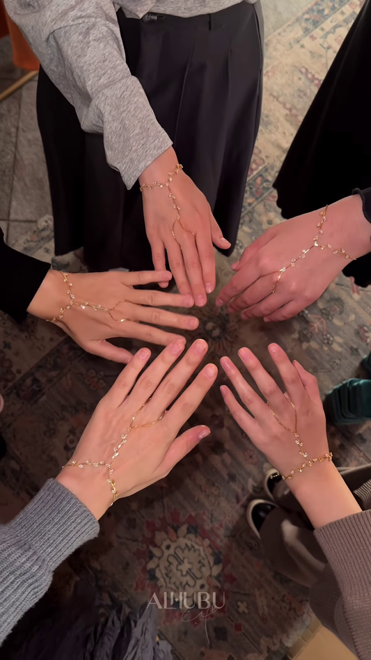 Golden Bond Hand Chains – A Sparkle of Sisterhood ✨🤝💛