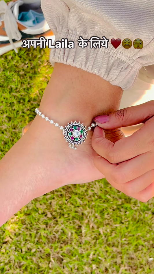 🌼 Desi Charm on Your Anklet – A Touch of Ethnic Elegance 🌸💫