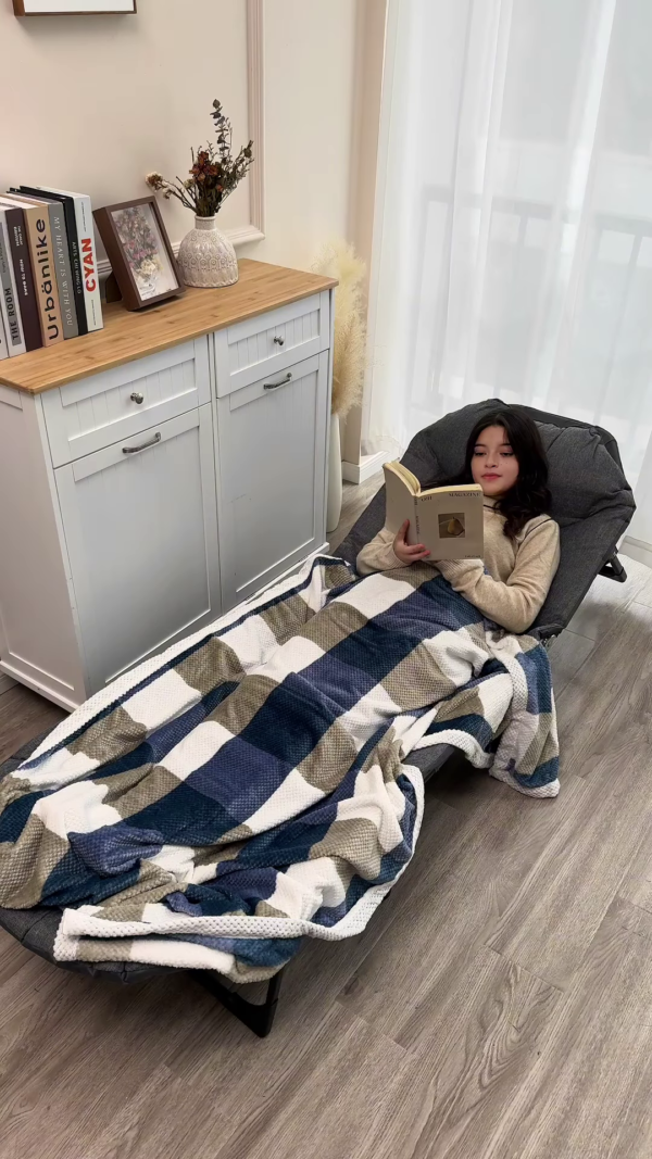 Portable Folding Camping Cot for Comfortable Outdoor Sleeping - Image 2