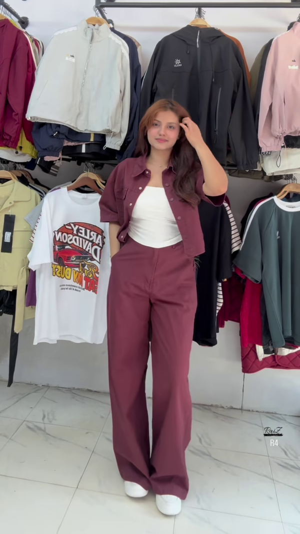 Stylish Grey Denim Co-ord Set - Image 6
